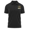 Campus Lab Emporia State University Adult Men's Polo Left Chest Logo, Black, XX-Large view 1