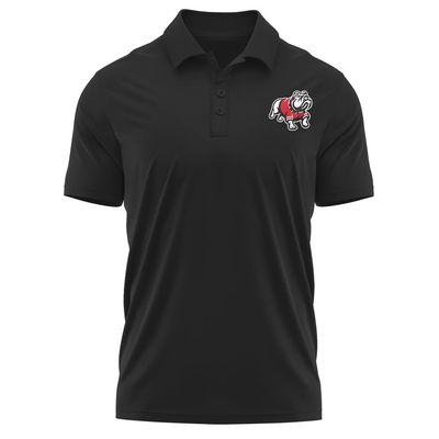 Campus Lab Gardner-Webb University Adult Men's Polo Left Chest Logo, Black, Small