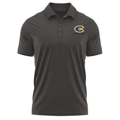 Campus Lab University of Wisconsin-Eau Claire Adult Men's Polo Left Chest Logo, Charcoal, Small