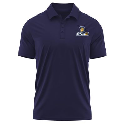 Campus Lab University of North Carolina at Greensboro Adult Men's Polo Left Chest Logo, Navy, Small