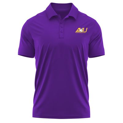 Campus Lab Ashland University Adult Men's Polo Left Chest Logo, Purple, XX-Large