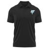 Campus Lab Long Island University Adult Men's Polo Left Chest Logo, Black, X-Large view 1