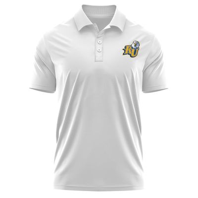 Campus Lab Reinhardt University Adult Men's Polo Left Chest Logo, White, XX-Large