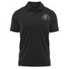 Campus Lab Virginia State University Adult Men's Polo Left Chest Logo, Black, X-Large view 1