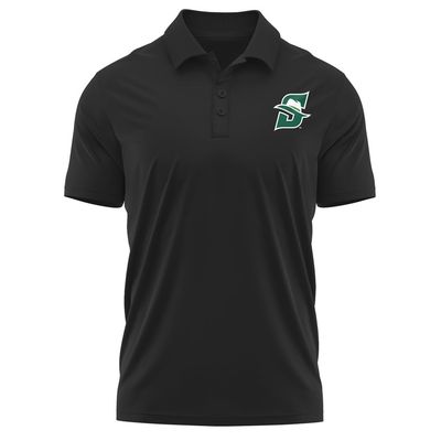 Campus Lab Stetson University Adult Men's Polo Left Chest Logo, Black, X-Large