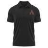 Campus Lab AS University Adult Men's Polo Left Chest Logo, Black, Medium view 1