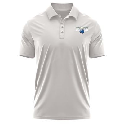 Campus Lab St. Mary's University Adult Men's Polo Left Chest Logo, Athletic Heather, XX-Large