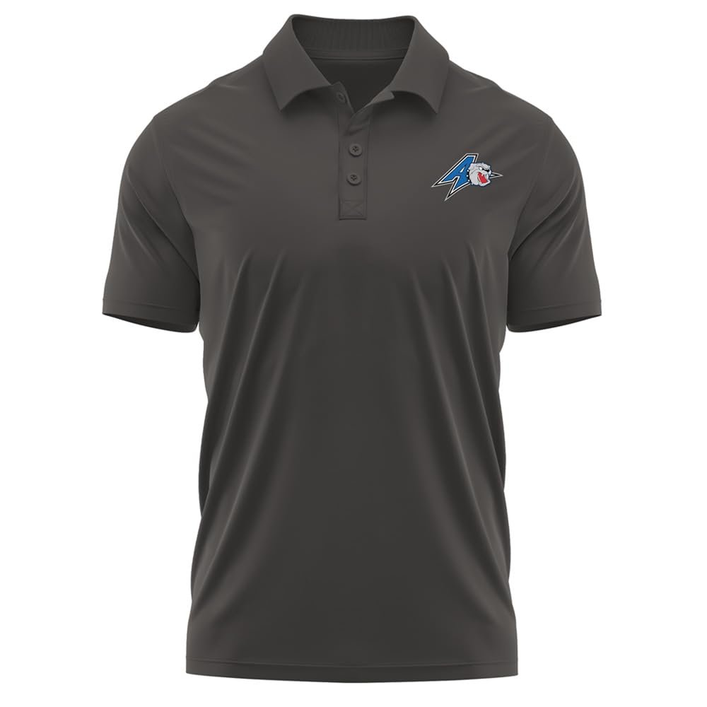 Campus Lab University of North Carolina Asheville Adult Men's Polo Left Chest Logo, Charcoal, X-Large