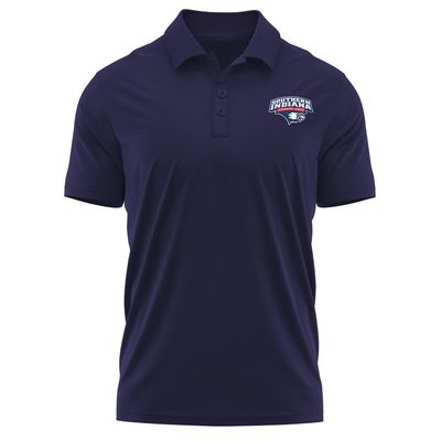 Campus Lab University of Southern Indiana Adult Men's Polo Left Chest Logo, Navy, Medium