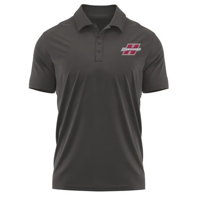 Campus Lab Henderson State University Adult Men's Polo Left Chest Logo, Charcoal, Large