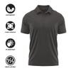 Campus Lab Henderson State University Adult Men's Polo Left Chest Logo, Charcoal, Large view 4