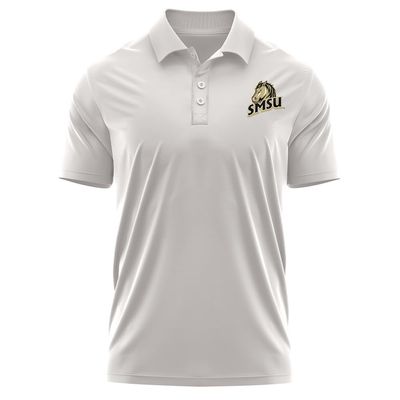 Campus Lab Southwest Minnesota State University Adult Men's Polo Left Chest Logo, Athletic Heather, Large