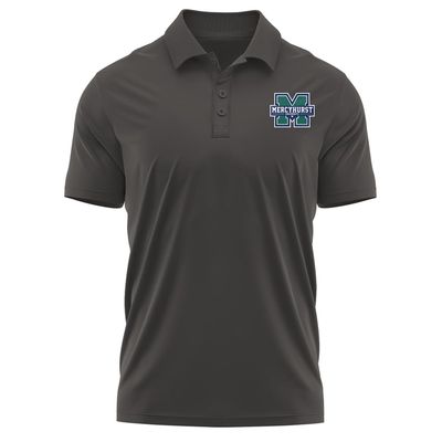 Campus Lab Mercyhurst University Adult Men's Polo Left Chest Logo, Charcoal, Small