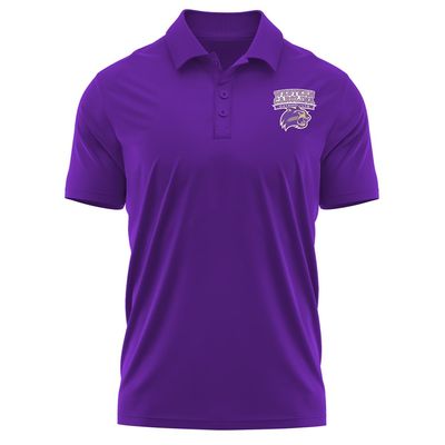 Campus Lab Western Carolina University Adult Men's Polo Left Chest Logo, Purple, Large