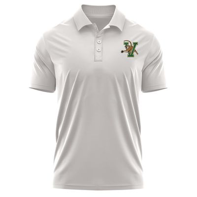 Campus Lab University of Vermont Adult Men's Polo Left Chest Logo, Athletic Heather, Small
