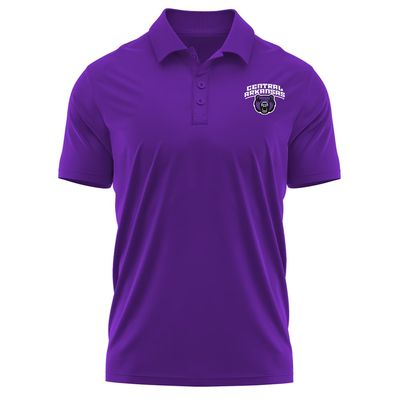 Campus Lab University of Central Arkansas Adult Men's Polo Left Chest Logo, Purple, Large