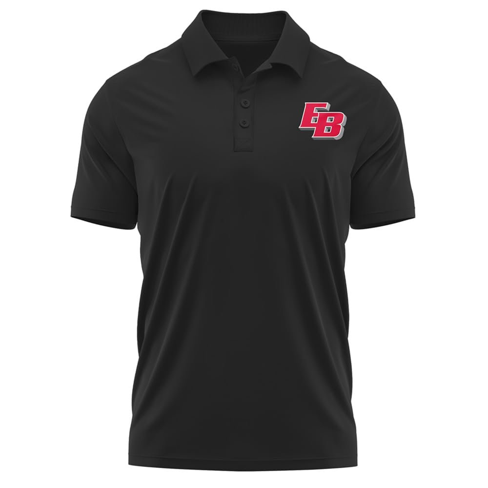 Campus Lab California State University East Bay Adult Men's Polo Left Chest Logo, Black, Medium
