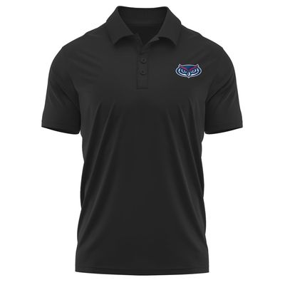 Campus Lab Florida Atlantic University Adult Men's Polo Left Chest Logo, Black, Medium