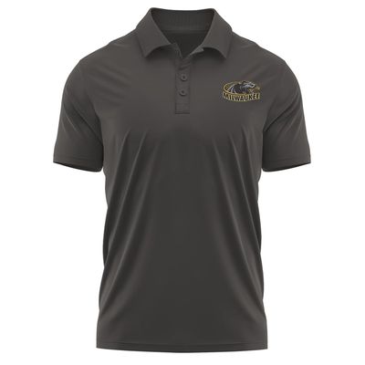 Campus Lab University of Wisconsin-Milwaukee Adult Men's Polo Left Chest Logo, Charcoal, Medium