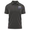 Campus Lab University of Wisconsin-Platteville Adult Men's Polo Left Chest Logo, Charcoal, Small view 1