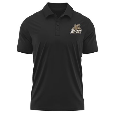 Campus Lab Bryant University Adult Men's Polo Left Chest Logo, Black, Small