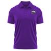 Campus Lab Middle Georgia State University Adult Men's Polo Left Chest Logo, Purple, Large view 1