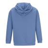 Hipster Fall Hoodie for Men Loose Fit Big and Tall Drawstring Pullover Casual Kangaroo Pocket Solid Sweatshirts Blue view 2