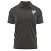 Campus Lab Long Island University Adult Men's Polo Left Chest Logo, Charcoal, Large view 1