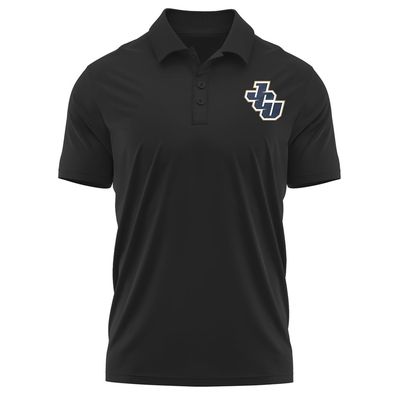 Campus Lab John Carroll University Adult Men's Polo Left Chest Logo, Black, Large