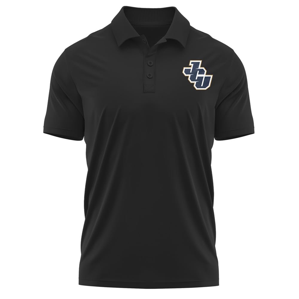 Campus Lab John Carroll University Adult Men's Polo Left Chest Logo, Black, Large