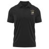Campus Lab Park University (Mo) Adult Men's Polo Left Chest Logo, Black, Large view 1