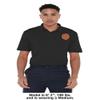 Campus Lab Lincoln University (Pa) Adult Men's Polo Left Chest Logo, Black, Large view 3