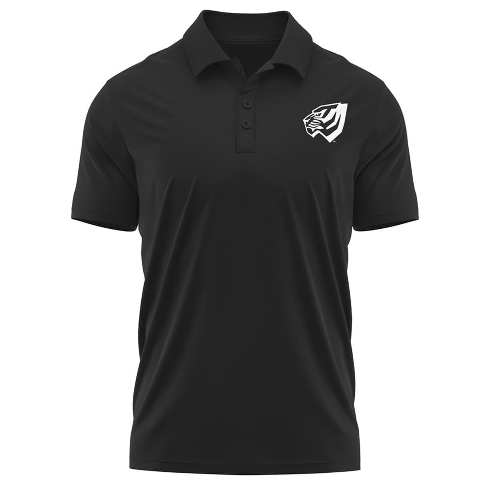 Campus Lab University of West Alabama Adult Men's Polo Left Chest Logo, Black, Small