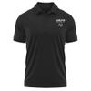 Campus Lab Adelphi University Adult Men's Polo Left Chest Logo, Black, X-Large view 1