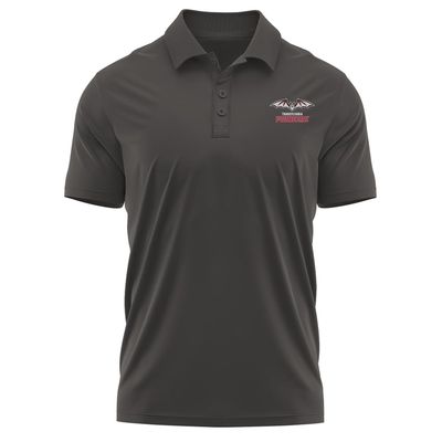 Campus Lab Transylvania University Adult Men's Polo Left Chest Logo, Charcoal, X-Large