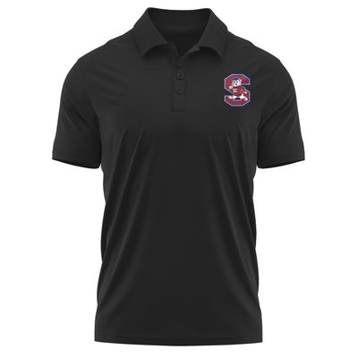 Campus Lab South Carolina State University Adult Men's Polo Left Chest Logo, Black, Large