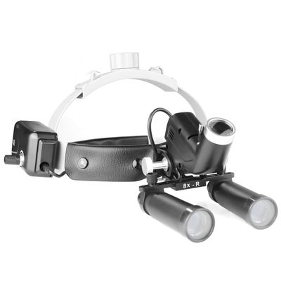 Rigoberto 8X-R Lab LED Light Led Headlamps Binocular Loupes & Carton Box