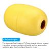 PATIKIL 7.87" x 5.91" Rope Float Buoy, 1900g Deep Water Floats Rope Float Buoy Great for Trail Markers Dock Floats Kayak Boats Swimming Pool, Yellow view 4