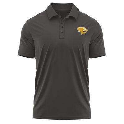 Campus Lab Georgian Court University Adult Men's Polo Left Chest Logo, Charcoal, XX-Large