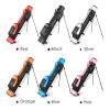 6 Inch Stand Pencil Bag, Pitch and Putt Carry Bag, Golf Club Sunday Bag with 2 Carry Pockets, Adjustable Sling Strap, for up to 9 Clubs (Size : Pink) view 2