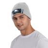 BTCOWZRV Knit Slouchy Beanie Hats for Men Women Jet Engine Warm Cozy Knitted Cuffed Cap Winter Thick Ski Cap Gray view 4