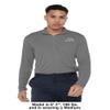 Campus Lab Le Moyne College Adult Men's Active Sport 1/4 Zip Pullover Left Chest Logo, Charcoal, Small view 3