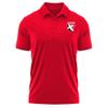 Campus Lab Lewis University Adult Men's Polo Left Chest Logo, Red, Large view 1