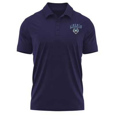 Campus Lab Lincoln University_Mo Adult Men's Polo Left Chest Logo, Navy, X-Large