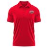 Campus Lab Jacksonville State University Adult Men's Polo Left Chest Logo, Red, X-Large view 1