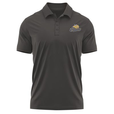Campus Lab Webster University Adult Men's Polo Left Chest Logo, Charcoal, Large