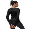 Women's Sun Protection Compression Shirts UPF 50+ Long Sleeve Workout T-Shirts Rash Guard Athletic Tops view 3