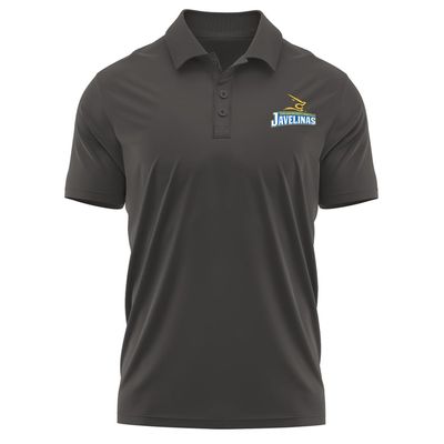 Campus Lab Texas A and M University-Kingsville Adult Men's Polo Left Chest Logo, Charcoal, Large