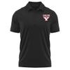 Campus Lab Youngstown State University Men's Polo Left Chest Logo, Black, M view 1