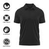 Campus Lab Youngstown State University Men's Polo Left Chest Logo, Black, M view 4